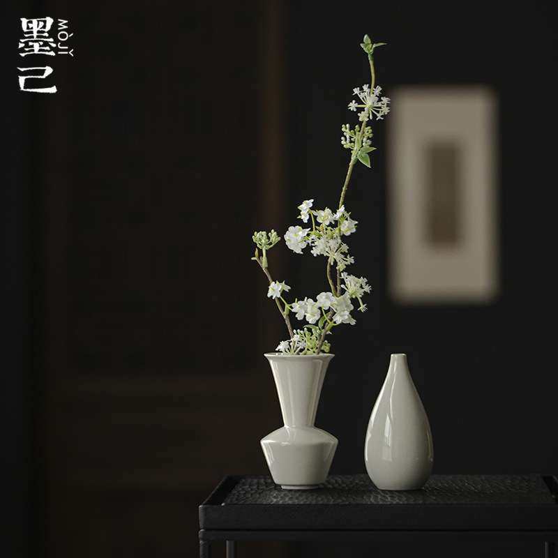 墨己 草木灰古泥花艺瓶功夫茶具茶道配件茶道筒茶室摆件花瓶陈列,鲜花速递/花卉仿真/绿植园艺,割草机/草坪机,淘宝优惠券,粉丝福利购,淘宝优惠卷