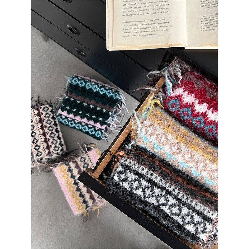 围巾高级感U1397费尔岛韩系秋冬