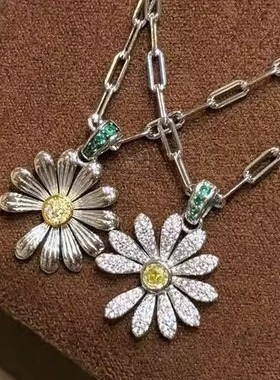 可爱轻奢小众满钻S925纯银小锁骨