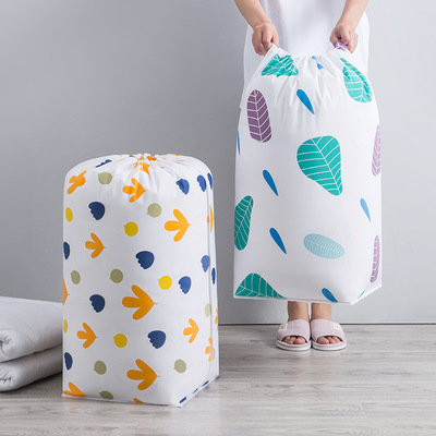 Cylindrical quilt dustproof drawstring storage bag抽绳收纳袋