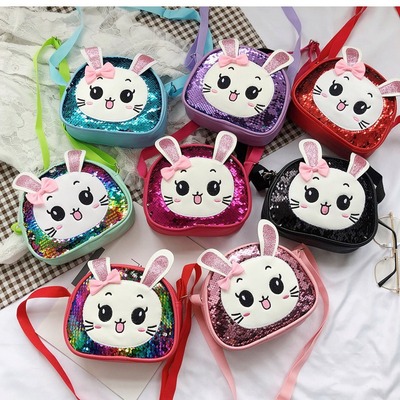 女童宝宝单肩包Children's crossbody bag sequined princess bag