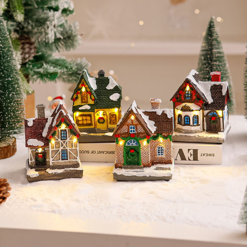 New Small House Christmas Decorations Micro Landscape House
