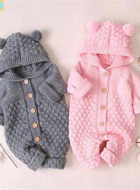 Baby boy girl Clothes New born for Winter Rompers Newborn 新