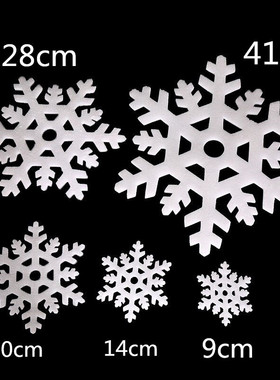 Christmas decorations, snow scenery, storefront decoration,