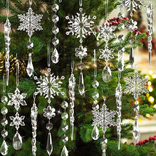 Christmas Ice cone pendant Christmas ice bar pendant snowfl