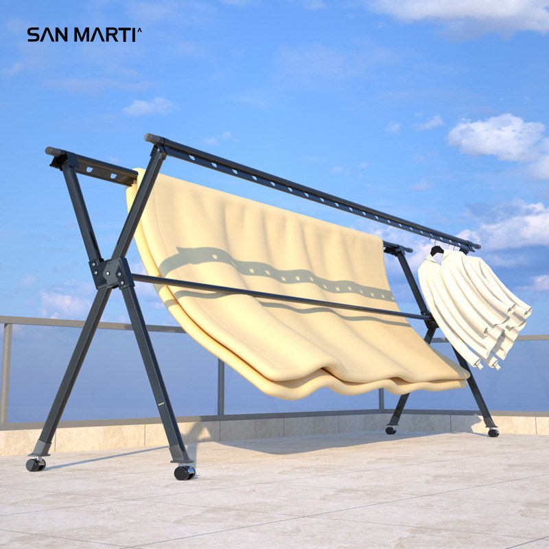Clothes hanger fold to ground indoor outdoor household balcony aluminium alloy Liangshai clothes Telescoping quilt Artifactin the Storage consolidation , Wash clothing/Sun/Care Products , Landmark/Lift drying racks  category - from Buy2taobao.com to provide professional Taobao agent buy service