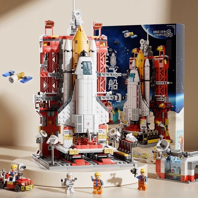 航天飞机火箭积木高难度拼装玩具