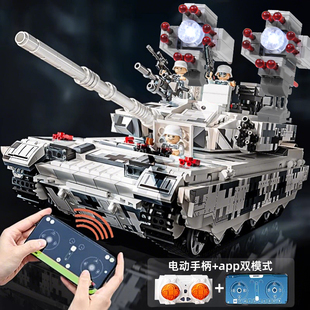 2026新款大型99式军事坦克积木益智拼装儿童暑假玩具男孩生日礼物