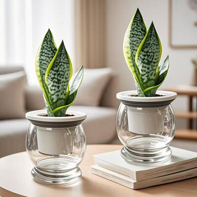 【自动吸水】金边虎皮兰盆栽绿植办公室内桌面防辐射吸收甲醛植物