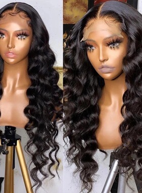 半蕾丝发套真人假发 natural wave 13x4 lace front human hair