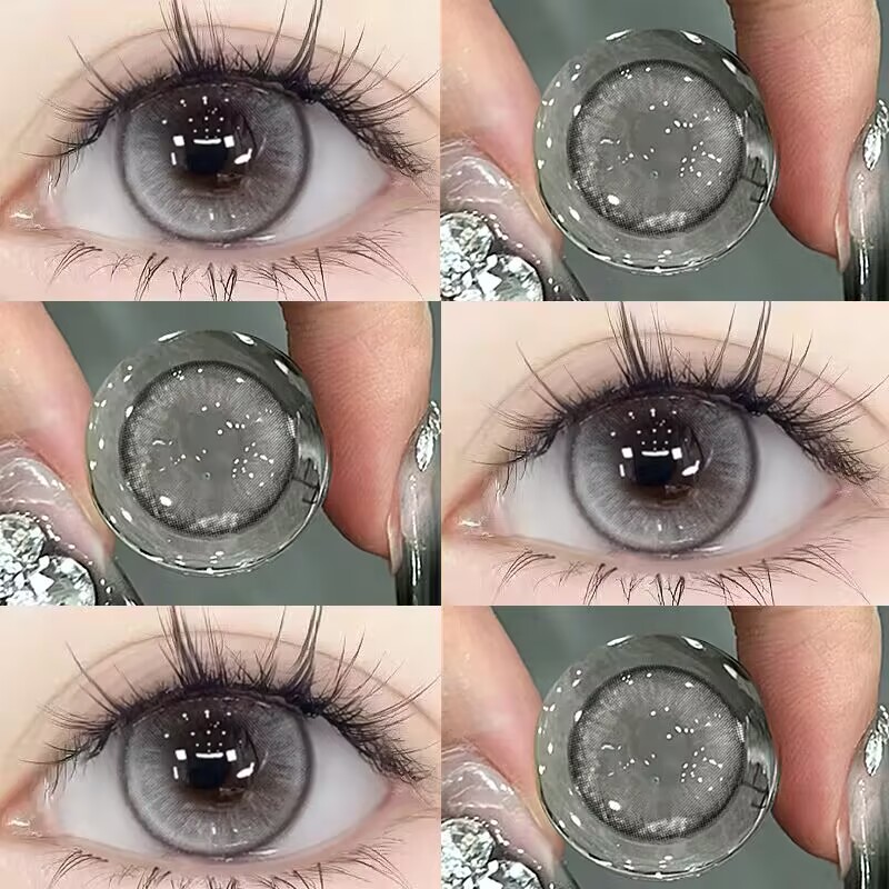 NEOCOULER美瞳日抛灰色自然混血10片装大直径隐形眼镜正品官方