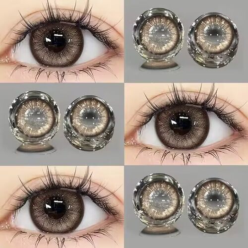 NEOCOULER棕灰自然混血美瞳日抛10片装大小直径隐形眼镜正品官方