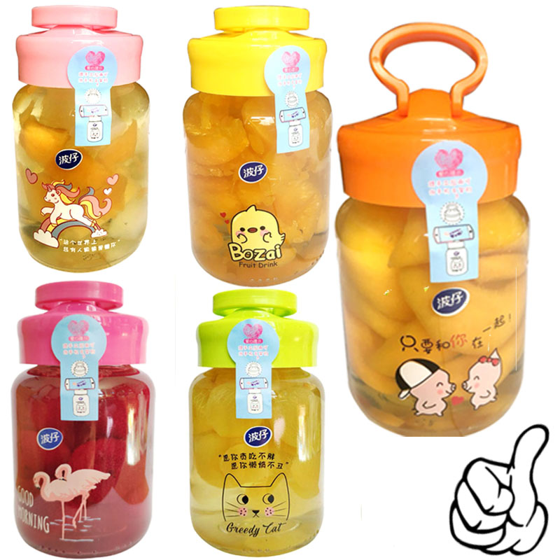 波仔258罐头饮料水果玻璃瓶