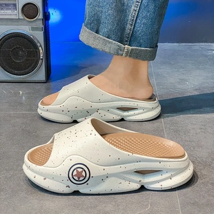 拖鞋男2025新款夏季外穿青少年男生外出夏天男士凉拖鞋户外厚底潮