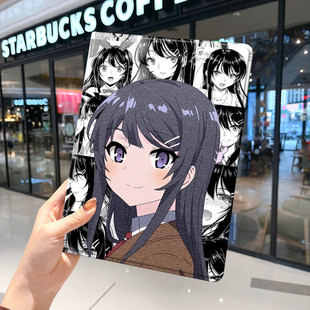 樱岛麻衣ipad10保护套pro2024款 11寸5苹果air7平板mini6壳4迷你3适用2三折带笔槽八8第9代2020周边2018二次元