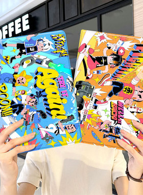 香肠派对ipad10保护套pro2024款11寸苹果air6平板mini5壳3迷你4适用1三折2带笔槽2018十7第9代8九2020周边男