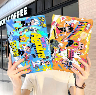 香肠派对ipad10保护套pro2024款11寸苹果air6平板mini5壳3迷你4适用1三折2带笔槽2018十7第9代8九2020周边男