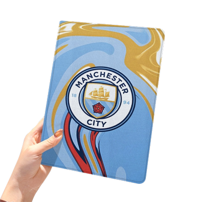 曼城2020款ipad10保护套pro2018苹果mini6外套ipod9迷你4壳air5适用2平板3带笔槽十6第8代三折ioad足球男生九