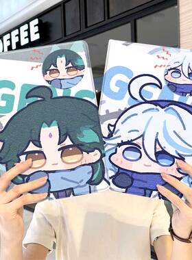 原神ipad10保护套pro2024款11寸5苹果air7平板mini6壳4迷你3适用2三折2020带笔槽8第9代2021周边2018魈芙宁娜