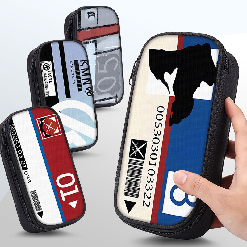 高清打印，三层大容量帆布笔袋。