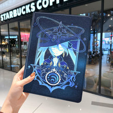 原神华为平板matepad11保护套v7pro壳m6带笔槽荣耀8畅享2三折vivopad适用oppo小米5外套5pro五12.4二次元丽莎