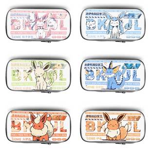 宝可梦伊布周边笔袋小学生铅笔盒2025新款超火文具袋初中生笔盒学生文具盒儿童网红爆款男孩女生女孩款喷火龙