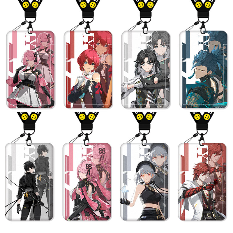 鸣潮二次元卡套饭卡校园卡身份证保护套公交卡学生水卡证件小卡片套工作证工牌证件套校牌挂绳防丢高颜值周边