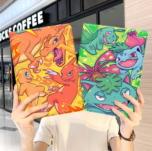 宝可梦ipad10保护套pro2024款 11寸5苹果air6平板mini7壳4迷你3适用2三折带笔槽2018九8第9代2020神奇宝贝动漫