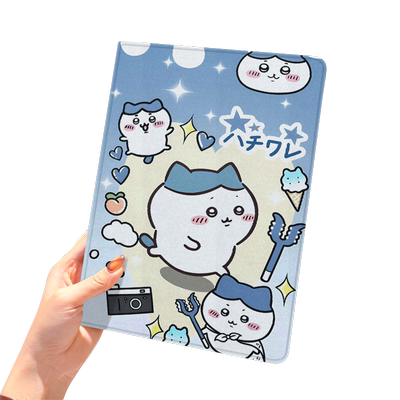 chiikawa小八ipad10保护套pro2024款11寸5苹果air6平板mini7壳4迷你3适用2三折带笔槽2018九8第9代2020乌萨奇