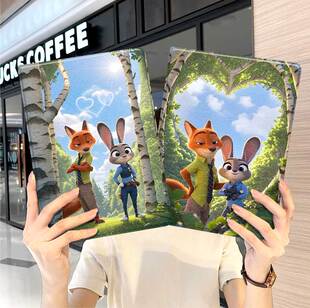 疯狂动物城ipad10保护套pro2024款11寸5苹果air7平板mini6壳4迷你3适用2三折2020带笔槽8第9代2021周边2018女