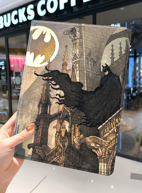 蝙蝠侠ipad10保护套pro2024款11寸5苹果air6平板mini7壳4迷你3适用2三折1带笔槽2018九8第9代2020漫威八2021