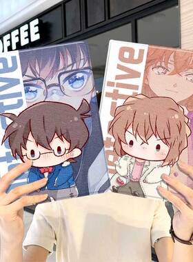 名侦探柯南ipad10保护套pro2024款11寸5苹果air7平板mini6壳4迷你3适用2三折2020带笔槽8第9代2021卡通2018女