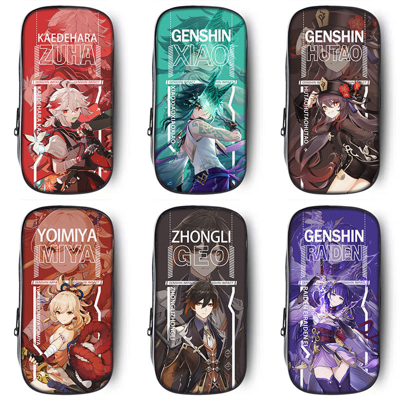 高清打印，三层大容量帆布笔袋。