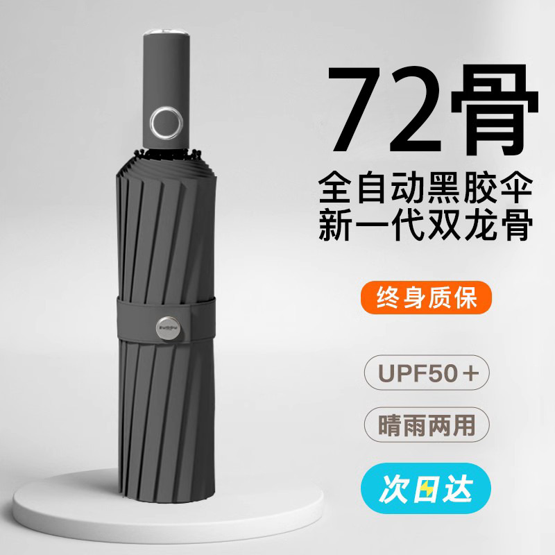 官方正品】72骨全自动晴雨伞