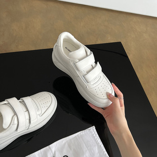 魔术贴厚底增高魔术贴板鞋 RYBAILIS 款 Ann经典 皇家百丽诗羊皮版