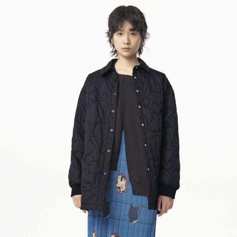 翻领 口袋 圆弧下摆