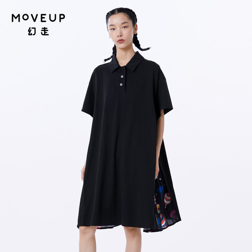 Moveup设计师针织连衣裙幻走