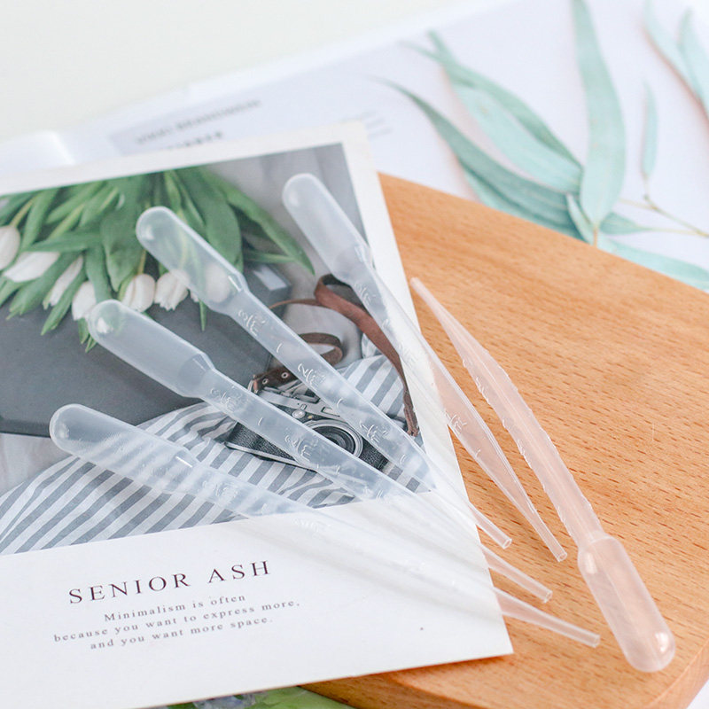 美沐儿 一次性3ml塑料刻度吸管 diy香薰精油滴管分装制作工具