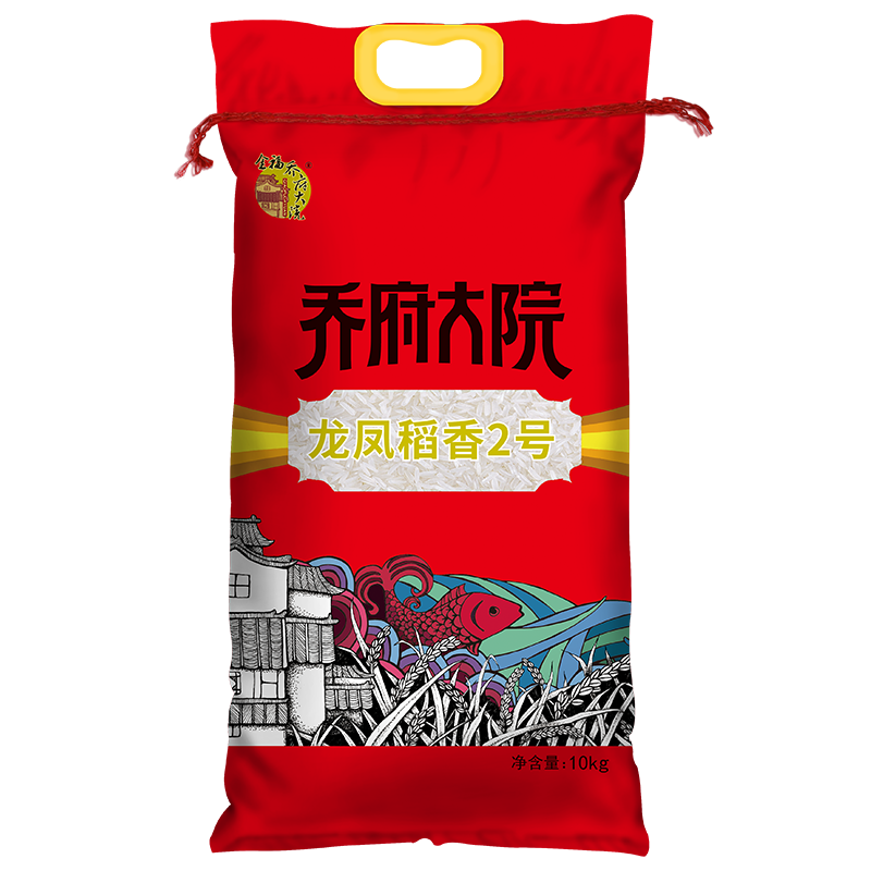 乔府大院  龙凤稻香2号 东北大米20斤 非真空 新米