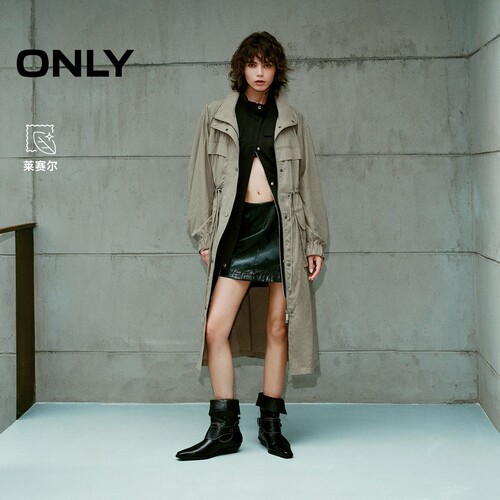 ONLY开衫中长款风衣外套