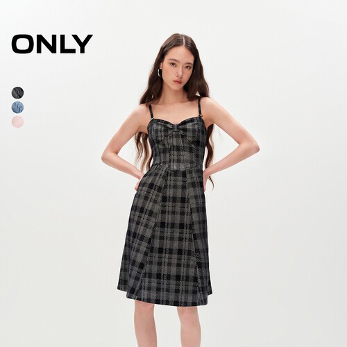 ONLY牛仔吊带短裙连衣裙