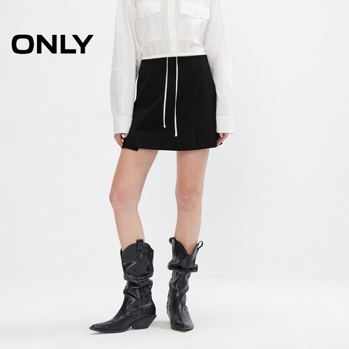 ONLY开衩A字短裙半身裙
