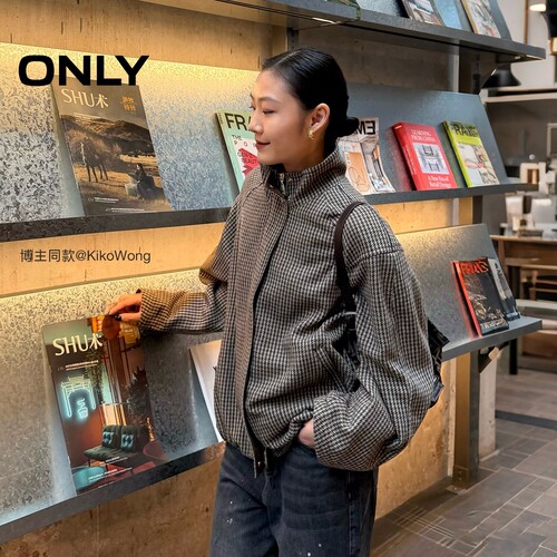 ONLY复古风长袖风衣外套