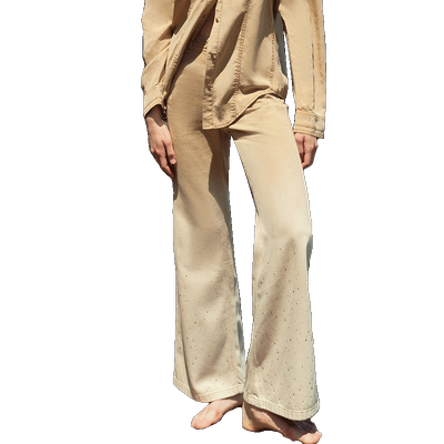 【ONLY奥莱】秋冬时尚舒适小个子高腰微喇裤牛仔裤女