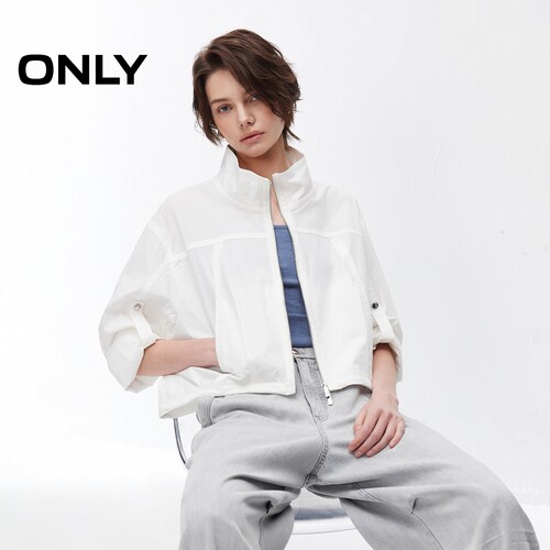 ONLY立领宽松短款夹克外套