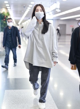 Fear of God FOG第七季高街欧宽松休闲阳娜娜同款纽扣亨利领卫衣