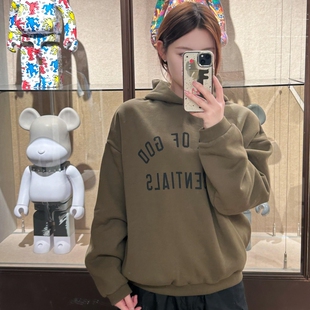 高街潮牌连帽衫 God 加绒美式 卫衣 FOG复线Essentials新款 Fear