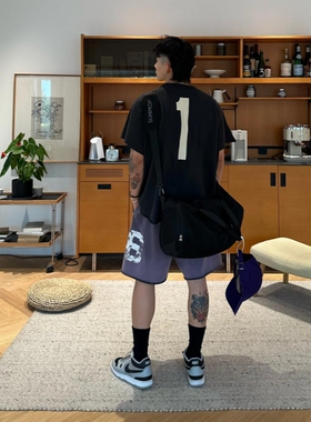 KANYE YEEZY GOSHA侃爷专辑限定美式夏季坎肩短袖宽松休闲情侣T恤