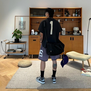 KANYE YEEZY GOSHA侃爷专辑限定美式夏季坎肩短袖宽松休闲情侣T恤