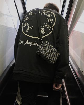 askyurself梵文水洗Vintage复古做旧高街男女宽松长袖T恤休闲卫衣